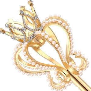 🌟 Crowned Queen Scepter ~ Pearl Princess Wand 💫✨